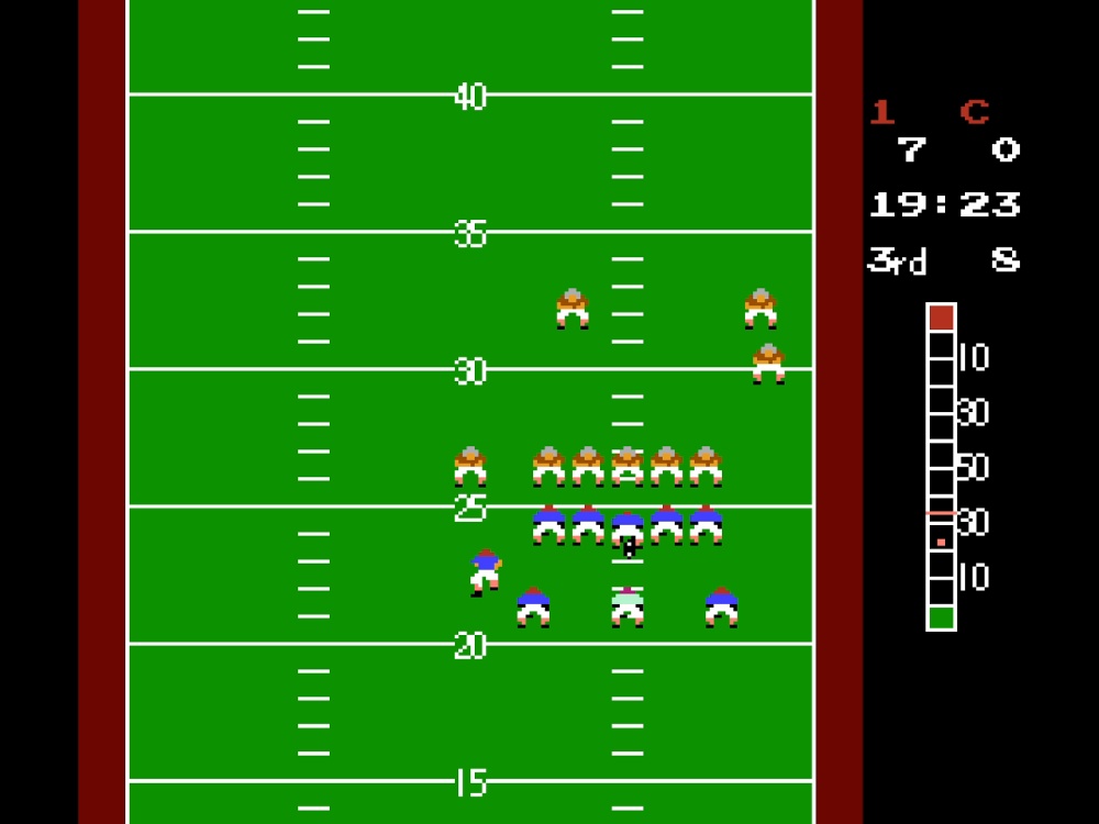 Gameplay of 10-Yard Fight for NES